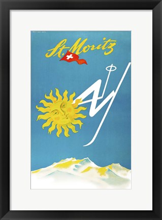 Framed St. Moritz Print