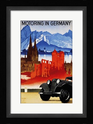 Framed Motoring in Germany Print