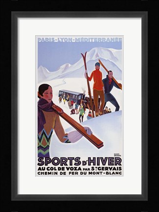 Framed Sports D'Hiver Print