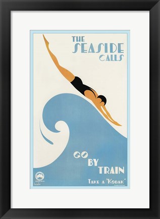 Framed Seaside Calls Print
