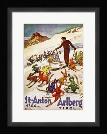 Framed St. Anton Tirol Print