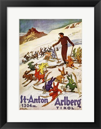 Framed St. Anton Tirol Print