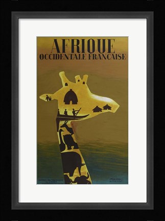 Framed Afrique Occidentale Print