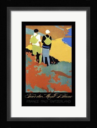 Framed Tour du Mont Blanc Print
