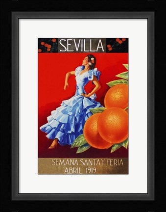 Framed Sevilla 1919 Print