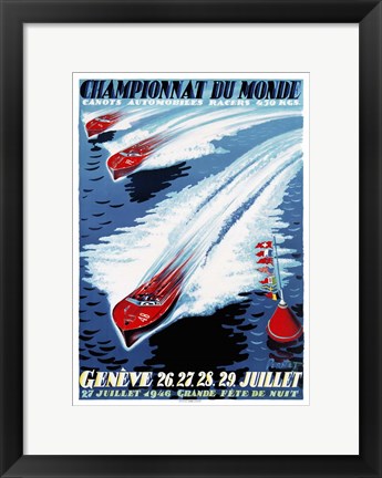 Framed Championnat du Monde Print