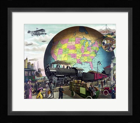 Framed Vintage Travel Print