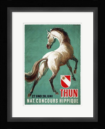 Framed Nat. Concours Hippique Print