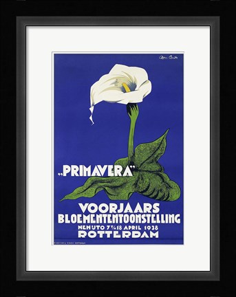 Framed Primavera, Rotterdam 1938 Print