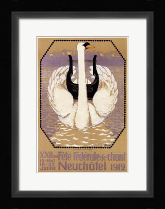 Framed Fete Federale de Chant 1912 Print