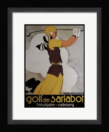 Framed Golf de Sarlabot Print