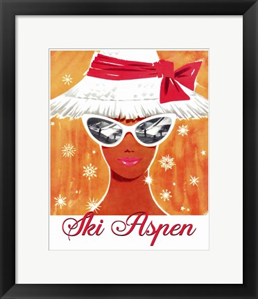 Framed Ski Aspen Print