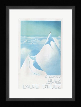 Framed L'alpe D'Huez Print