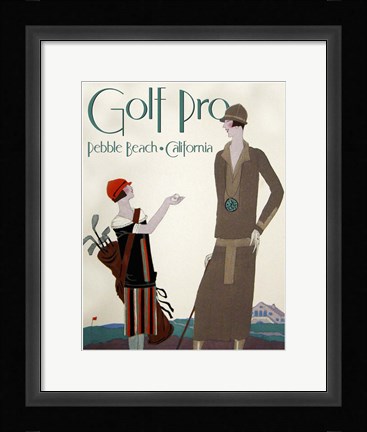 Framed Golf Pro Print