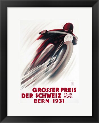 Framed Grosser Preis Bern 1931 Print