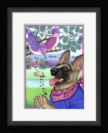 Framed Shepherd Music Print