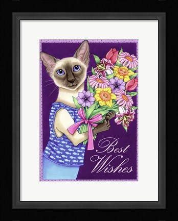 Framed Siamese Flowers Print