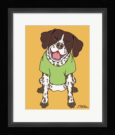 Framed German Pointer Print