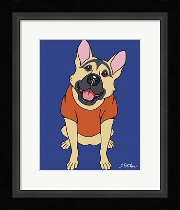Framed German Shepherd Print