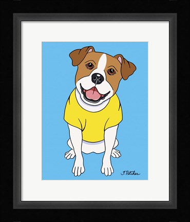 Framed Jack Russell Print