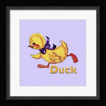 Framed Cute Duckling Print