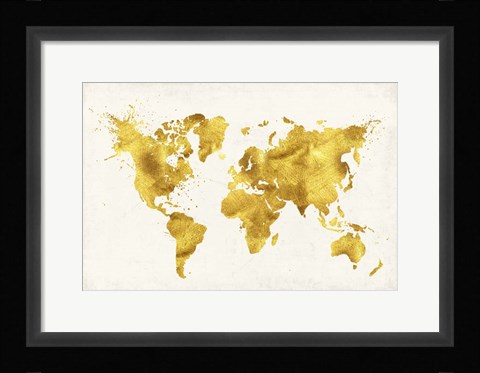 Framed 24 Karat World Print