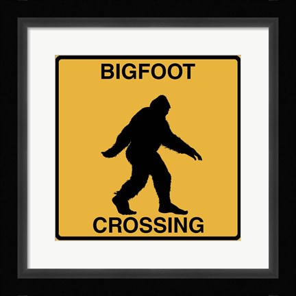 Framed Bigfoot Crossing Print