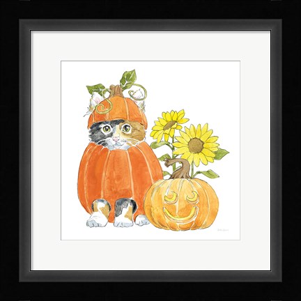 Framed Halloween Pets II Print