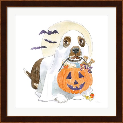 Framed Halloween Pets III Print