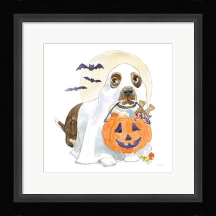 Framed Halloween Pets III Print