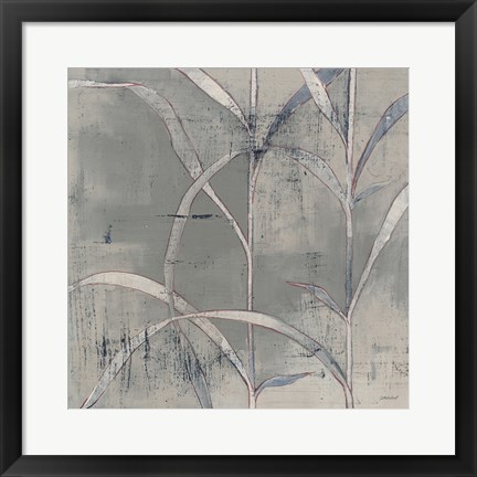 Framed In the Garden III Gray Print