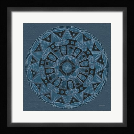 Framed Adire I Print