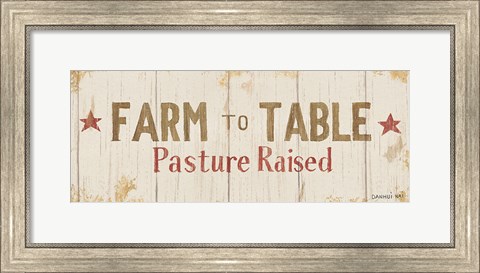 Framed Farm Patchwork XIV Print
