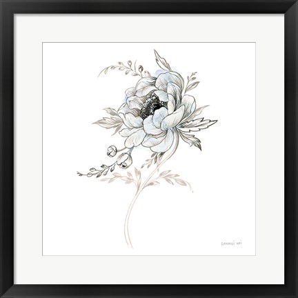 Framed Sketchbook Garden VIII Print