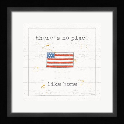 Framed USA Cuties I Shiplap Print
