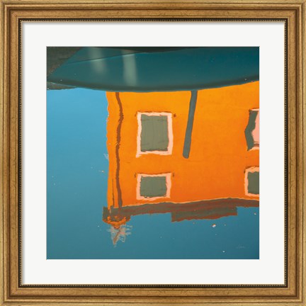 Framed Reflections of Burano VII Print