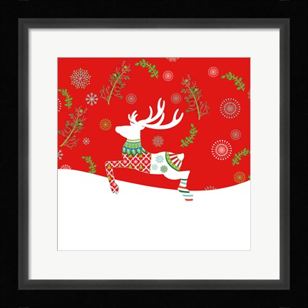 Framed Mod Holiday VI Print
