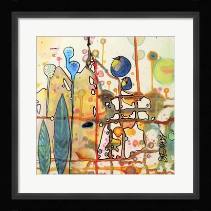 Framed Two Birds Print