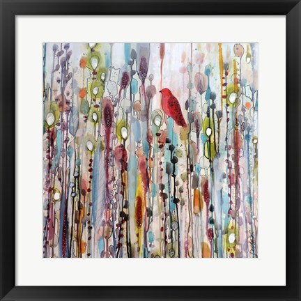 Framed La Vie Comme Un Passage Print