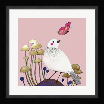 Framed Le Petit Sentier Rose Print