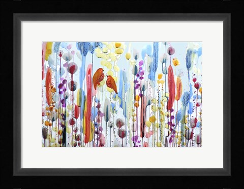 Framed Si Tu Me Le Demandais Print