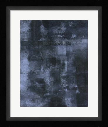 Framed Abstract 4 Blue Print