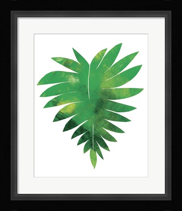 Framed Palm Leaf 1 Print