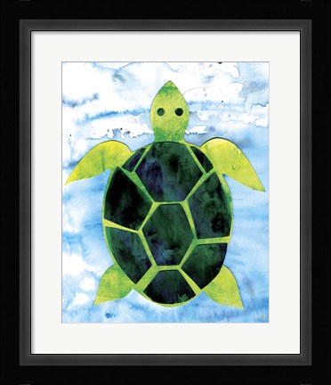 Framed Sea Turtle Print
