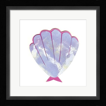 Framed Seashell 1 Print