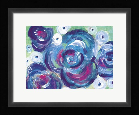 Framed Purple Roses Print