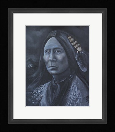 Framed Chief Lone Bear Print