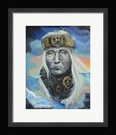Framed Chief Bear Print