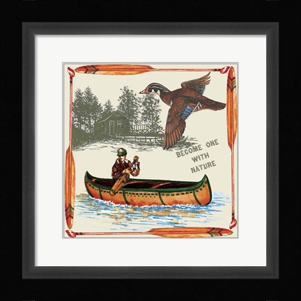 Framed One With Nature Print