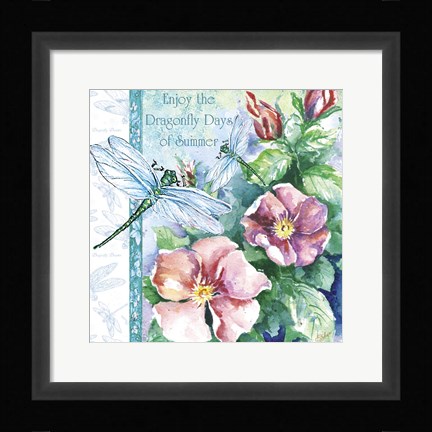 Framed Dragonfly Days Print